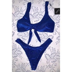 NEW WITH TAGS blue velvet bikini